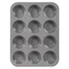 Gray Speckled 12-Cup Muffin Pan