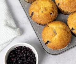 Gray Speckled 12-Cup Muffin Pan -Home Decor Store 810526198 3