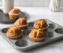 Gray Speckled 12-Cup Muffin Pan -Home Decor Store 810526198 4