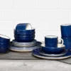 Evolution Hand Painted Navy 20-Piece Dinnerware Set