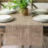 Natural Brown Tweed Table Runner