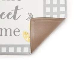"Home Sweet Home" Light Gray Lemon Grid PVC Comfort Mat 5 "Home Sweet Home" Light Gray Lemon Grid PVC Comfort Mat -Home Decor Store 810532478 2
