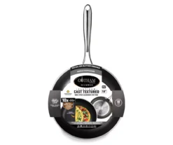 10" Pewter Cast-Textured Non-Stick Aluminum Fry Pan