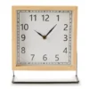Brown & Black Square Tabletop Clock