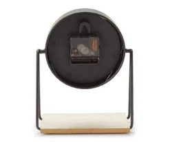 Black Round Elevated Tabletop Clock -Home Decor Store 810534570 3
