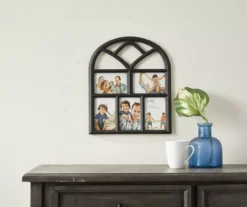 Black Arch 5-Opening Collage Picture Frame, (4" X 6") 6 Black Arch 5-Opening Collage Picture Frame, (4" X 6") -Home Decor Store 810534617 2