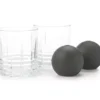 On The Rocks 4-Piece Tumbler Glass & Ice Mold Set