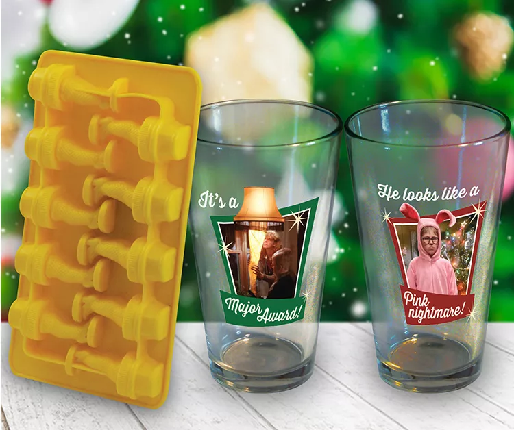 A Christmas Story 3-Piece Pint Glass & Ice Tray Set 3 A Christmas Story 3-Piece Pint Glass & Ice Tray Set - Image 3
