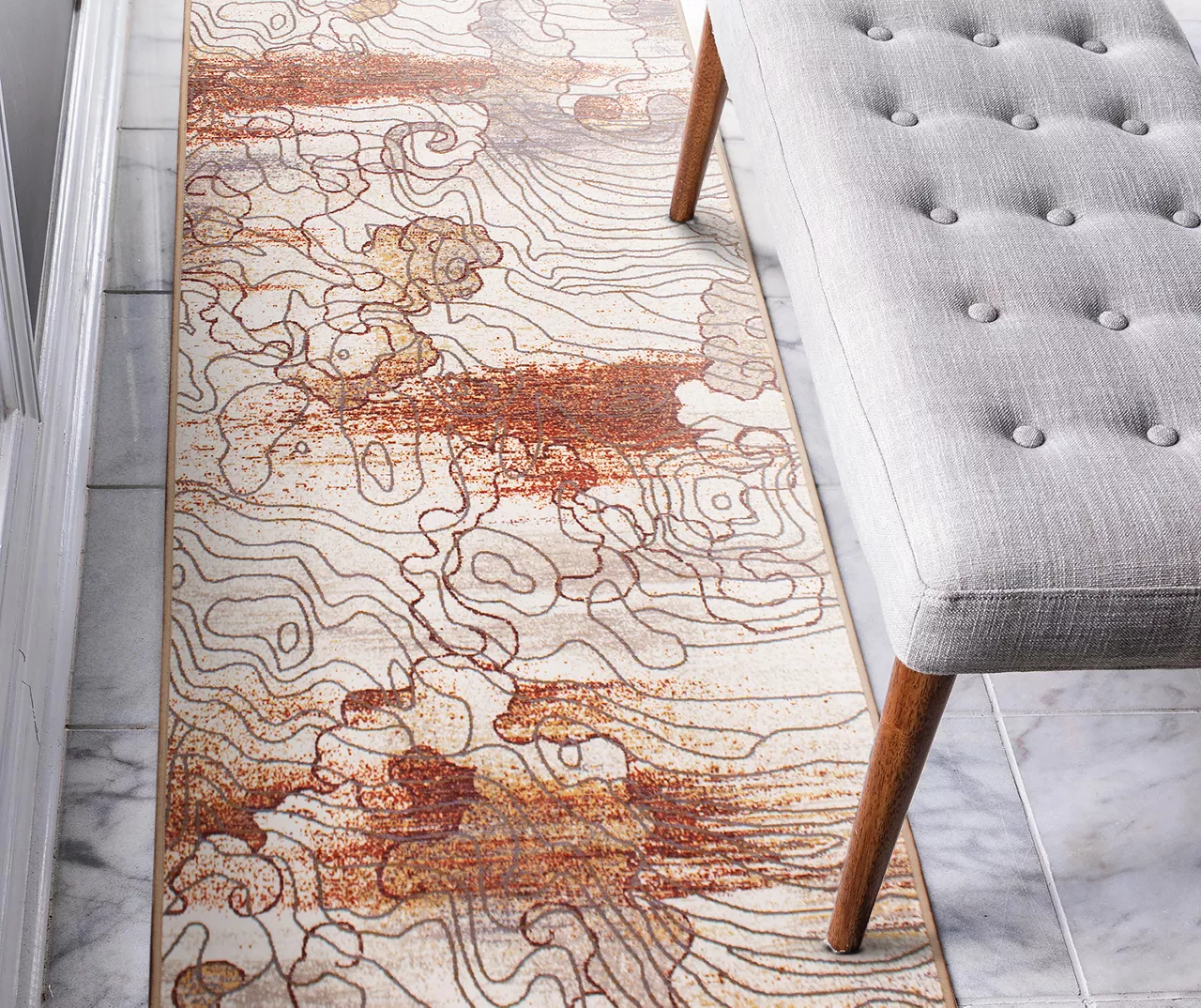 My Magic Carpet Vienna Abstract Washable Area Rug 11 My Magic Carpet Vienna Abstract Washable Area Rug - Image 11