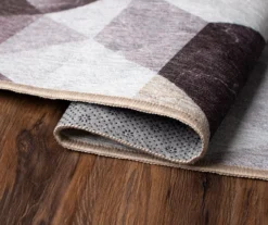 My Magic Carpet Lattice Geometric Neutral Washable Area Rug -Home Decor Store 810537744 5