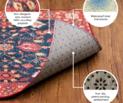 My Magic Carpet Kalini Floral Washable Runner, (2'6" X 7') 15 My Magic Carpet Kalini Floral Washable Runner, (2'6" X 7') -Home Decor Store 810537752 7