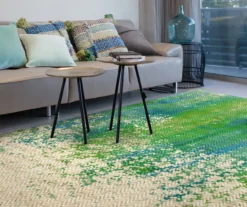 My Magic Carpet Hazel Chevron Teal Washable Area Rug -Home Decor Store 810537754 3