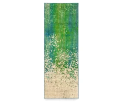 My Magic Carpet Hazel Chevron Teal Washable Area Rug -Home Decor Store 810537755 1 1