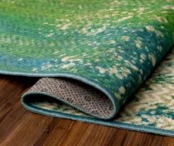 My Magic Carpet Hazel Chevron Teal Washable Runner, (2'6" X 7') -Home Decor Store 810537755 4
