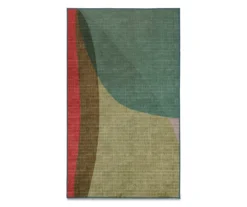 My Magic Carpet Cove Green Washable Area Rug