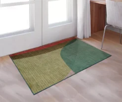 My Magic Carpet Cove Green Washable Area Rug -Home Decor Store 810537765 2