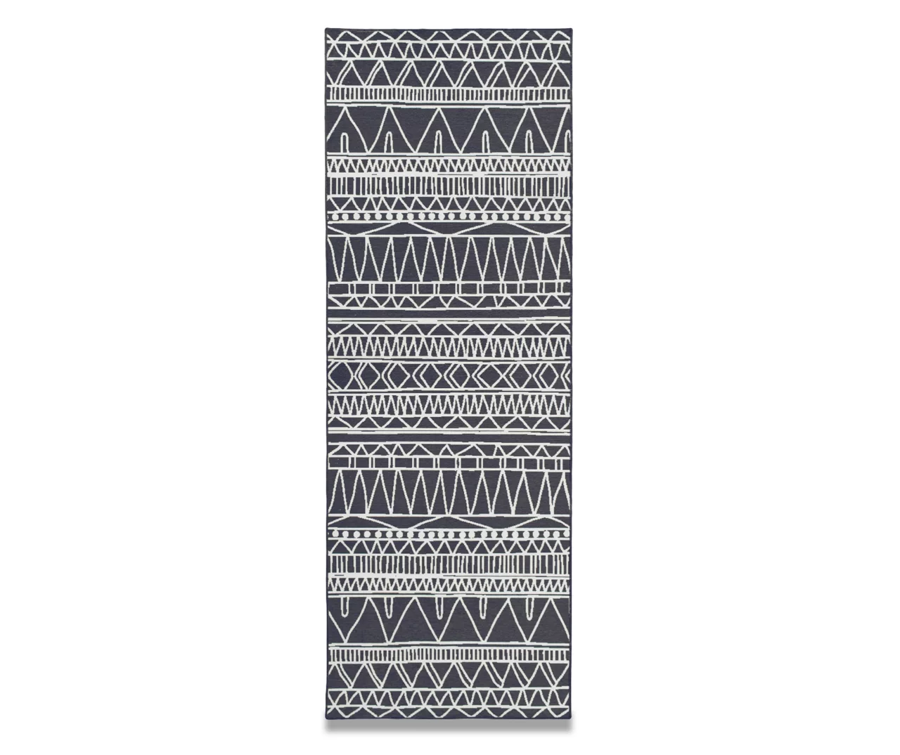 My Magic Carpet Chelsea Aztec Dark Gray Washable Runner, (2'6" X 7') 1 My Magic Carpet Chelsea Aztec Dark Gray Washable Runner, (2'6" X 7')