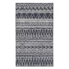 My Magic Carpet Chelsea Aztec Dark Gray Washable Area Rug