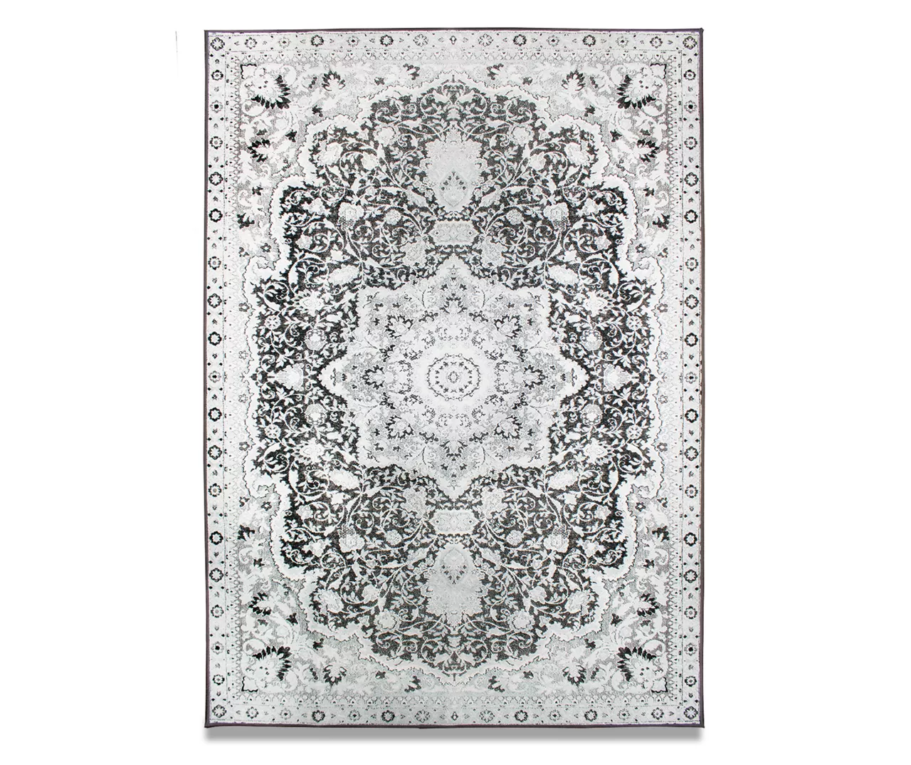 My Magic Carpet Parviz Gray Washable Area Rug 3 My Magic Carpet Parviz Gray Washable Area Rug - Image 3