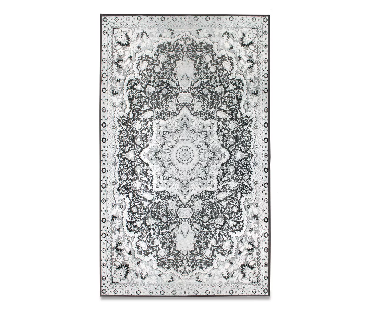 My Magic Carpet Parviz Gray Washable Area Rug 1 My Magic Carpet Parviz Gray Washable Area Rug