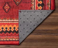 My Magic Carpet Phoenix Kilim Garnet Washable Area Rug -Home Decor Store 810537782 3