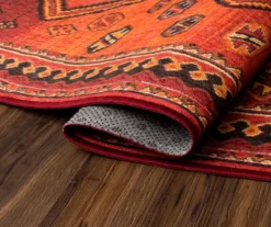 My Magic Carpet Phoenix Kilim Garnet Washable Area Rug -Home Decor Store 810537783 4
