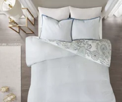 Lian Blue Reversible Duvet Cover Set -Home Decor Store 810538031 810538032 3 2
