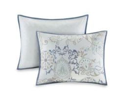 Lian Blue Reversible Duvet Cover Set -Home Decor Store 810538031 810538032 4 2