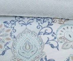 Lian Blue King/California King 3-Piece Reversible Duvet Cover Set 10 Lian Blue King/California King 3-Piece Reversible Duvet Cover Set -Home Decor Store 810538031 810538032 5