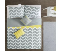 Darcy Yellow Chevron Duvet Cover Set 30 Darcy Yellow Chevron Duvet Cover Set -Home Decor Store 810538039 810538040 810538044 2 1