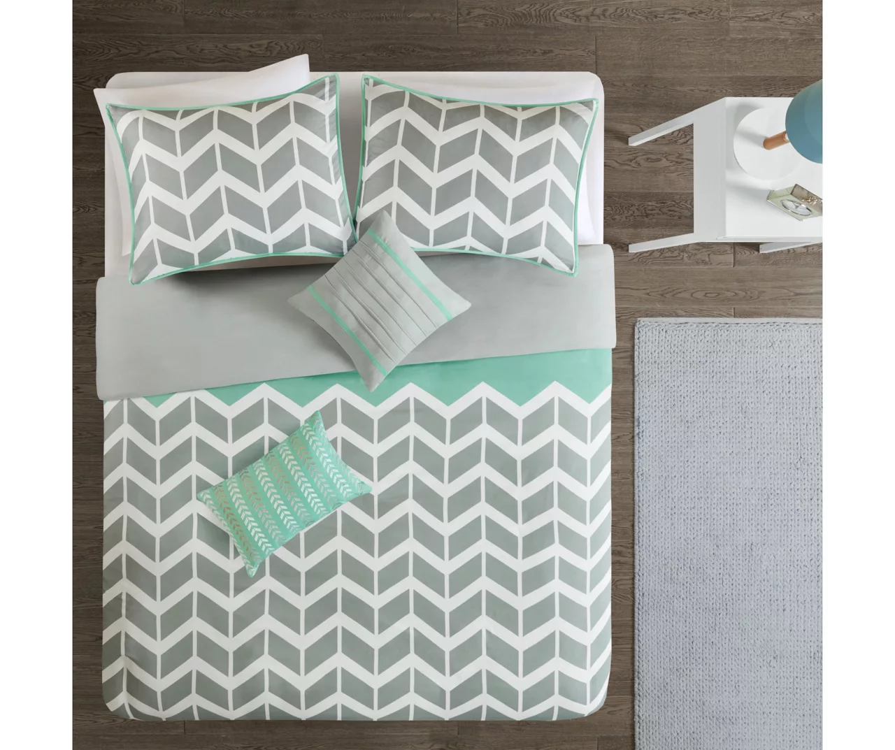 Darcy Yellow Chevron Duvet Cover Set 4 Darcy Yellow Chevron Duvet Cover Set - Image 4