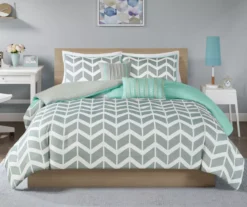 Darcy Yellow Chevron Duvet Cover Set