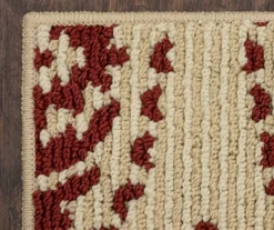 Red & White Medallion Accent Rug, (20" X 60") -Home Decor Store 810539127 4