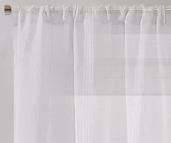 Real Living Sheer Plaid-Weave Curtain Panel -Home Decor Store 810541522 3