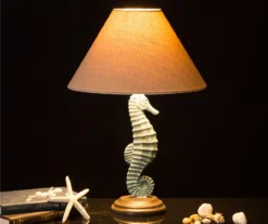Brown & Blue Seahorse Table Lamp 10 Brown & Blue Seahorse Table Lamp -Home Decor Store 810546429 6
