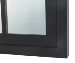 Black Arching Windowpane Wall Mirror, (40.16") -Home Decor Store 810546459 10