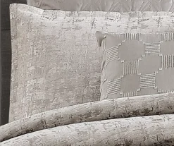 Gray Geometric Genoa Comforter Set -Home Decor Store 810547762 2