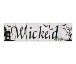 "Spooky" & "Wicked" Dual Sided Hinged Tabletop Decor 13 "Spooky" & "Wicked" Dual Sided Hinged Tabletop Decor -Home Decor Store 810547838 4