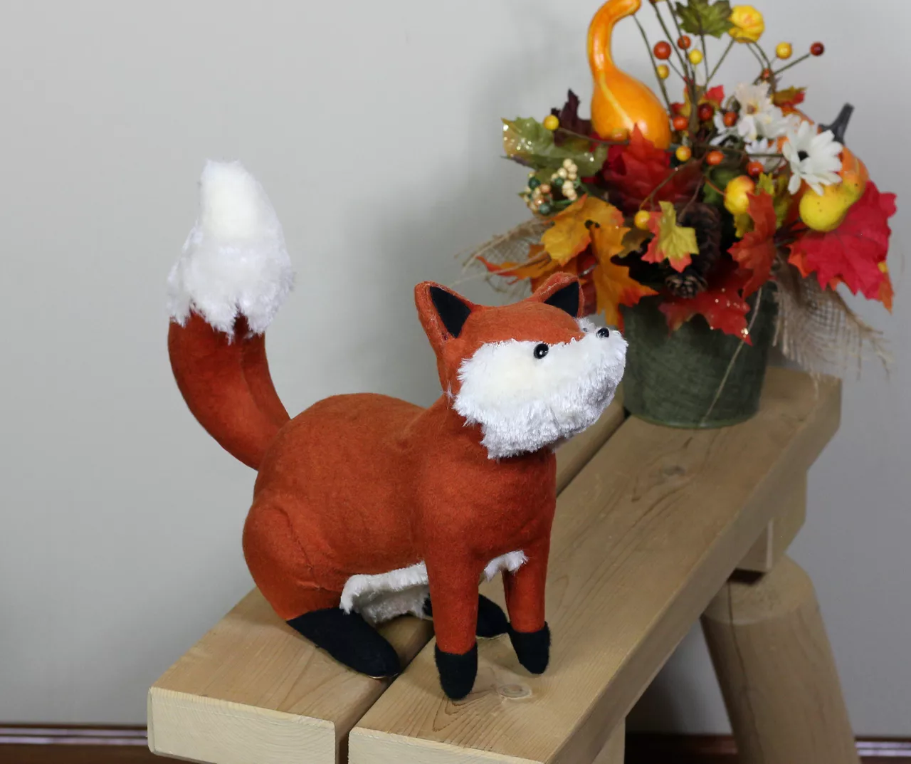 Northlight Sitting Fox Plush Tabletop Decor 2 Northlight Sitting Fox Plush Tabletop Decor - Image 2