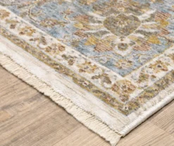 Mahandihi Ivory & Blue Floral Area Rug -Home Decor Store 810551373 1