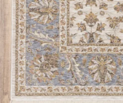 Mahandihi Ivory & Blue Floral Area Rug -Home Decor Store 810551373 2