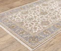 Mahandihi Ivory & Blue Floral Area Rug -Home Decor Store 810551373 8