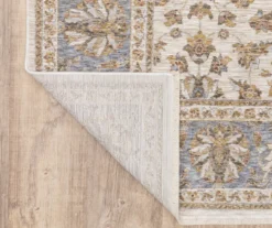 Mahandihi Ivory & Blue Floral Area Rug -Home Decor Store 810551374 4