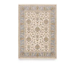 Mahandihi Ivory & Blue Floral Area Rug -Home Decor Store 810551376