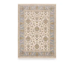Mahandihi Ivory & Blue Floral Area Rug -Home Decor Store 810551377
