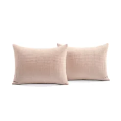 Kantha Blush Stitched-Row Full/Queen 3-Piece Quilt Coverlet Set -Home Decor Store 810552980 4