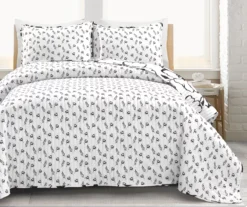 Scandinavian Floral Quilt Set -Home Decor Store 810553021 2