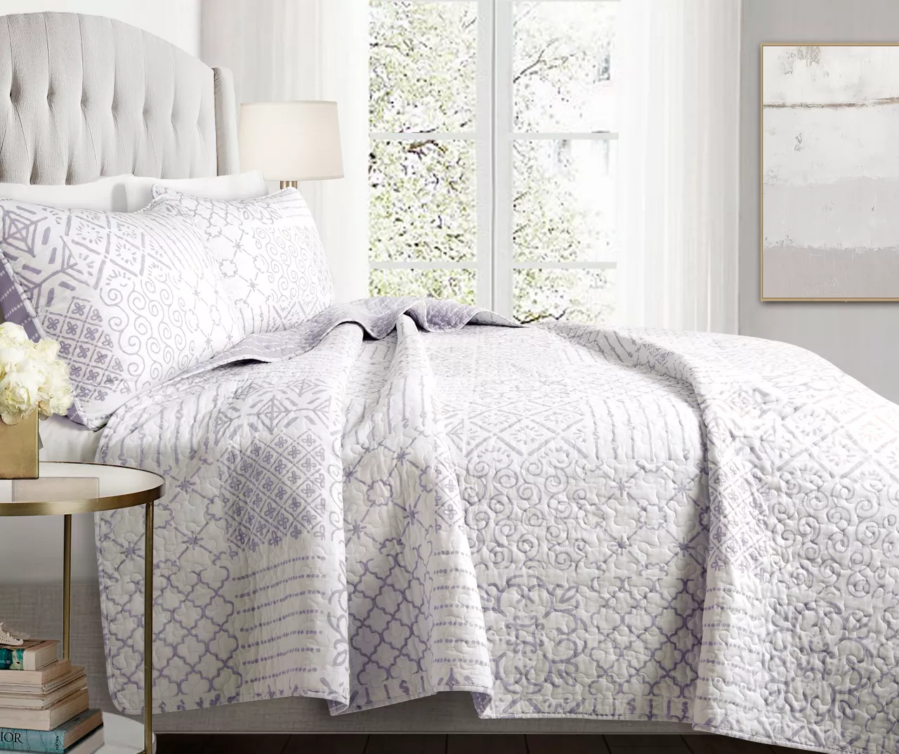 Monique Pattern Patchwork Quilt Set 4 Monique Pattern Patchwork Quilt Set - Image 4