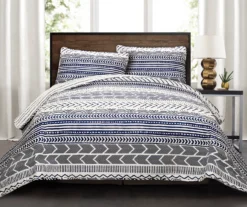 Hygge Geometric Reversible 3-Piece Quilt Set -Home Decor Store 810553239 1
