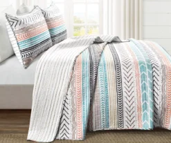 Hygge Geometric Reversible 3-Piece Quilt Set -Home Decor Store 810553241 11